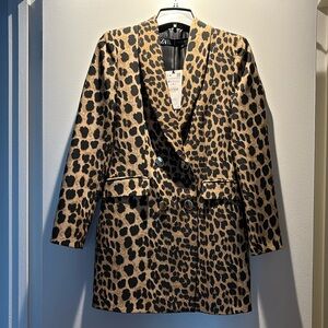 Animal print Zara blazer
